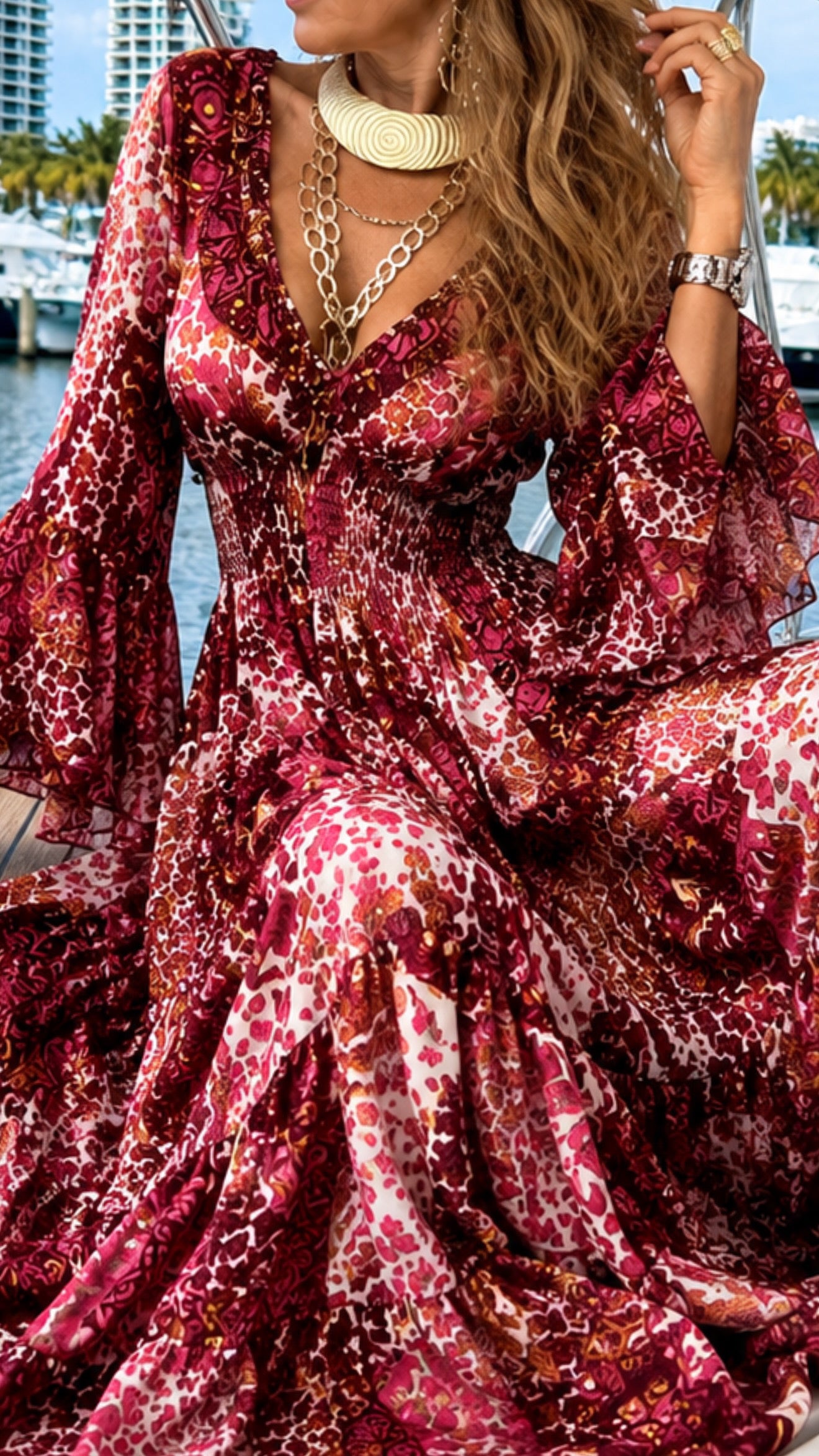 CB 6105 MAXI DRESS
