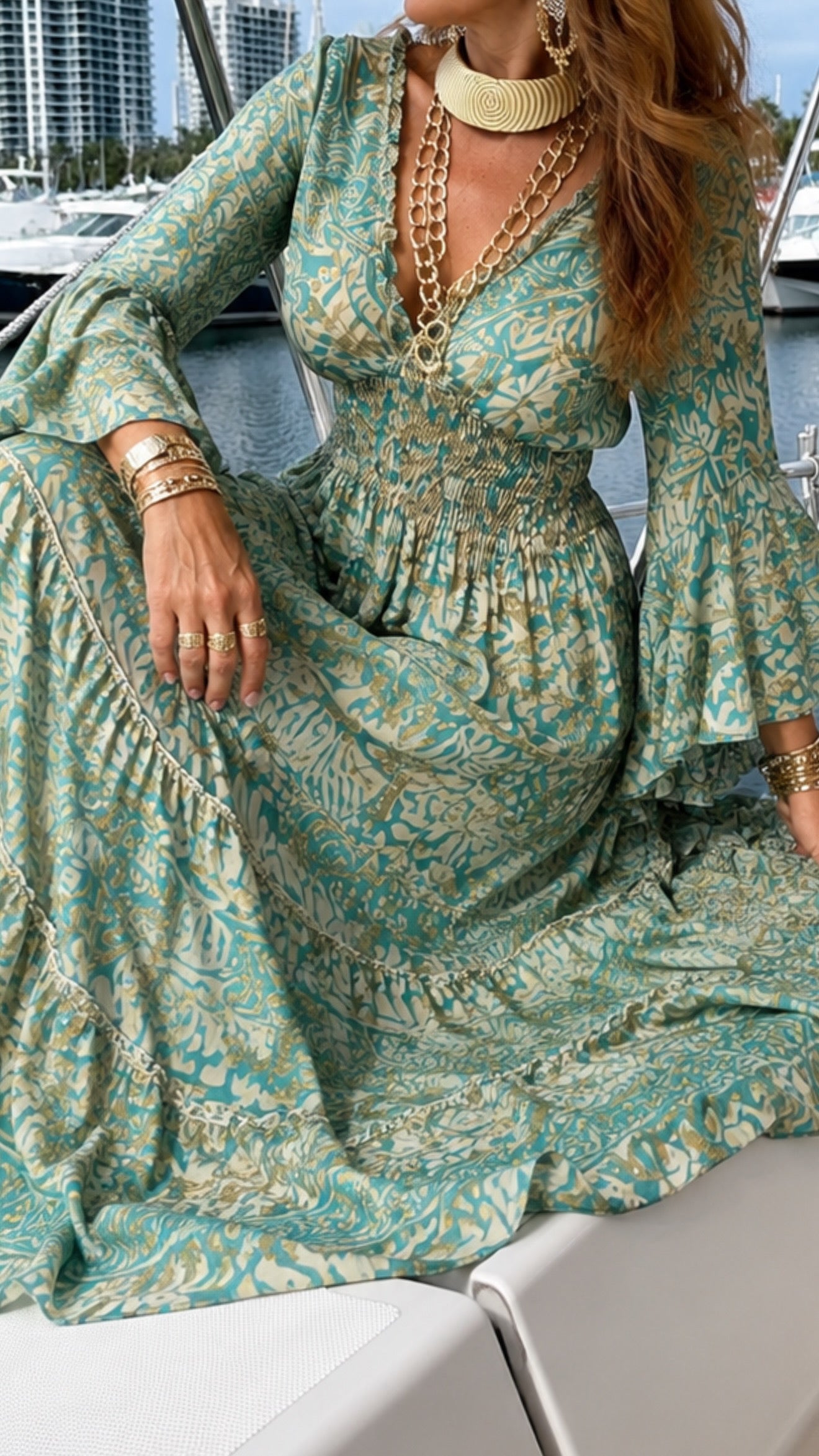 CB 6105 MAXI DRESS