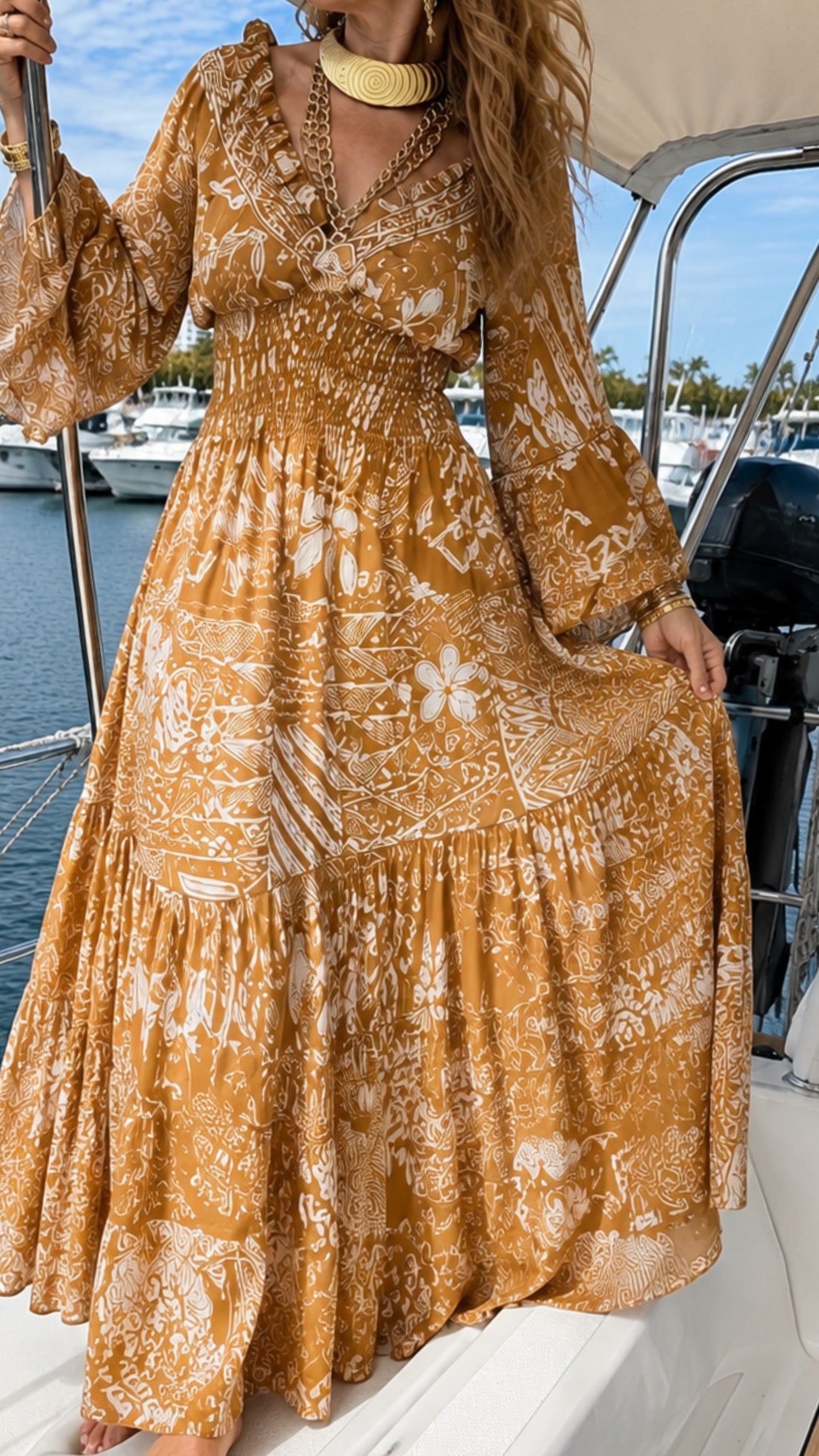 CB 6105 MAXI DRESS